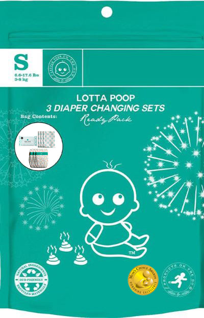 Lotta Poop Three Time Complete Diaper Change Set