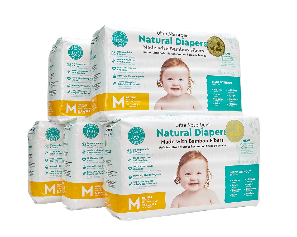 Bamboo Diaper - Travel Pack: Eco-Friendly Wipes for Babies
